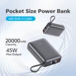 QCY PB20A 45W PD 20000mah Fast Charge Power Bank - Image 2