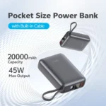 QCY PB20A 45W PD 20000mah Fast Charge Power Bank
