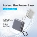 QCY PB10C 10000mAh 35W PD Fast Charging Mini Power bank - Image 2