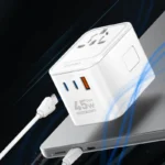LDNIO Z8 3USB Ports 45W GaN Travel Adapter - Image 5