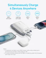 Anker Zolo Power Bank (20w,30w,With Dual Cables) 1200 kmAh - Image 6