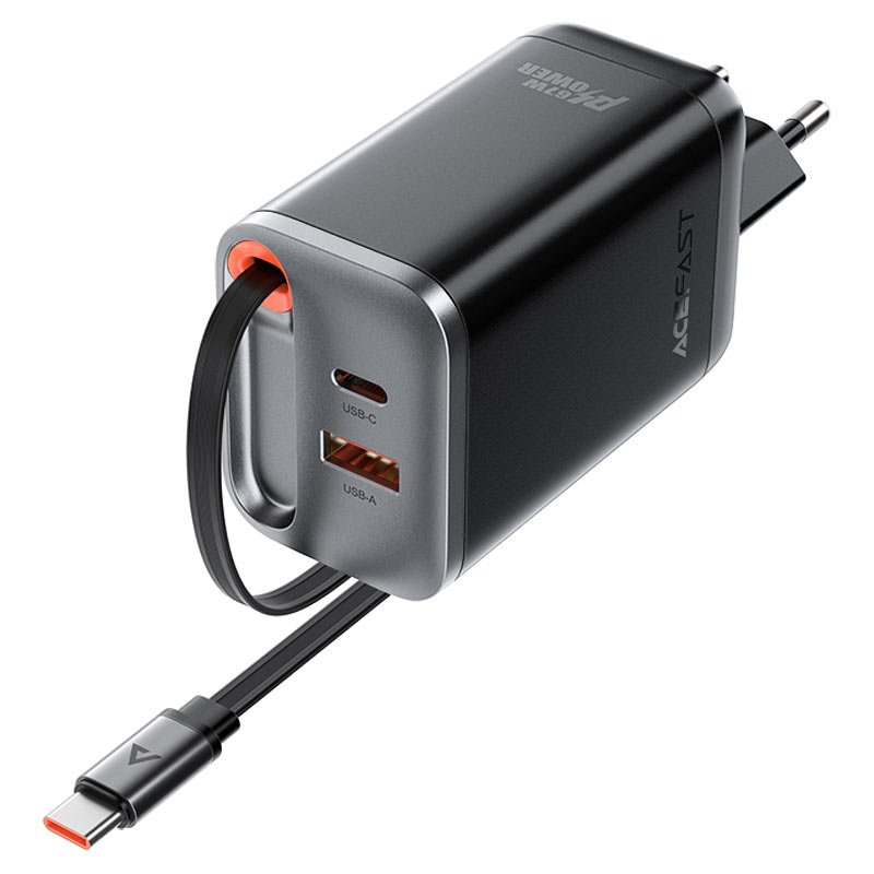 acefast-a111-pd67w-2xusbc-wall-charger-with-usbc-cable-eu-cord Fast Wall Charger A111 PD67W (USB-A + USB-C + USB-C cable) - Image 1