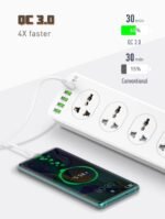 LDNIO SC10610 30W 6-Port USB Charger Power Strip - Image 3