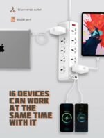 LDNIO SC10610 30W 6-Port USB Charger Power Strip - Image 2