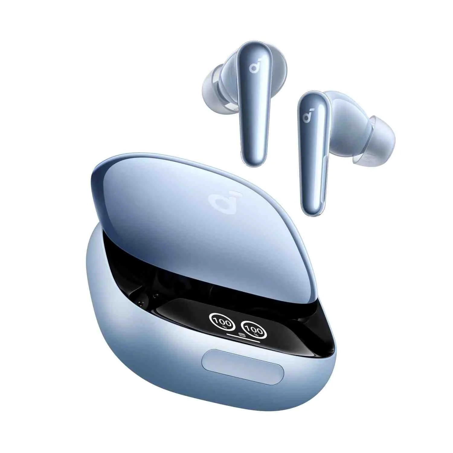 Liberty4ProNoiseCancellingTrue-WirelessEarbudsGlossyLightBlue Anker Soundcore Liberty 4 Pro ANC Earbuds - Image 1
