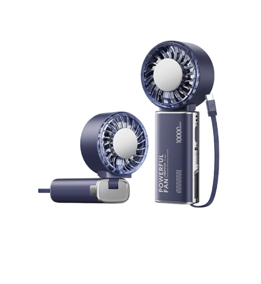 WhatsApp Image 2026-06-07 at 4.34.50 PM Remax RS-SF28 10000mAh Handheld Fan & Power Bank (2-in-1) - Image 1