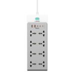 LDNIO SC4 65W GaN (2500W) Desktop Power Multi Sockets – 2m ( 8AC + 2 USB C + 2 USB A +1 Lightning) - Image 2