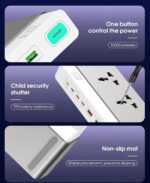LDNIO SC3 GaN 100W PD Desktop Power Strip (10-in-1) Multi-Sockets - Image 3